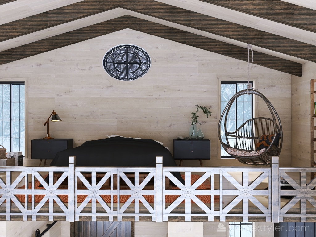 #AmericanRoomContest_log cabin 3d design renderings
