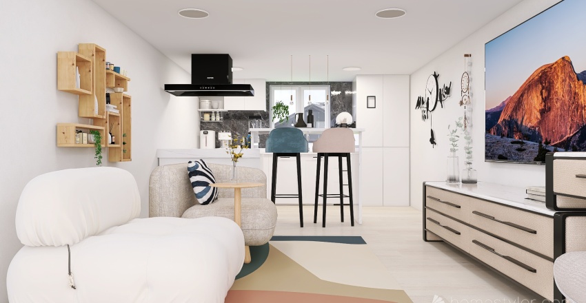 Split Housevely 3d design renderings