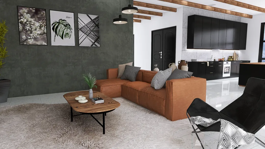 Modern Industrial Villa 3d design renderings