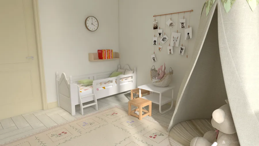 детская, Baby 3d design renderings