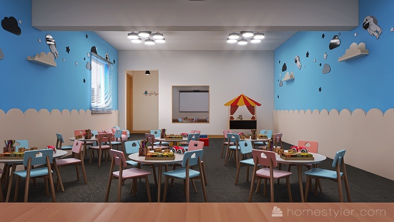 Afnan - Activities room 3d design renderings