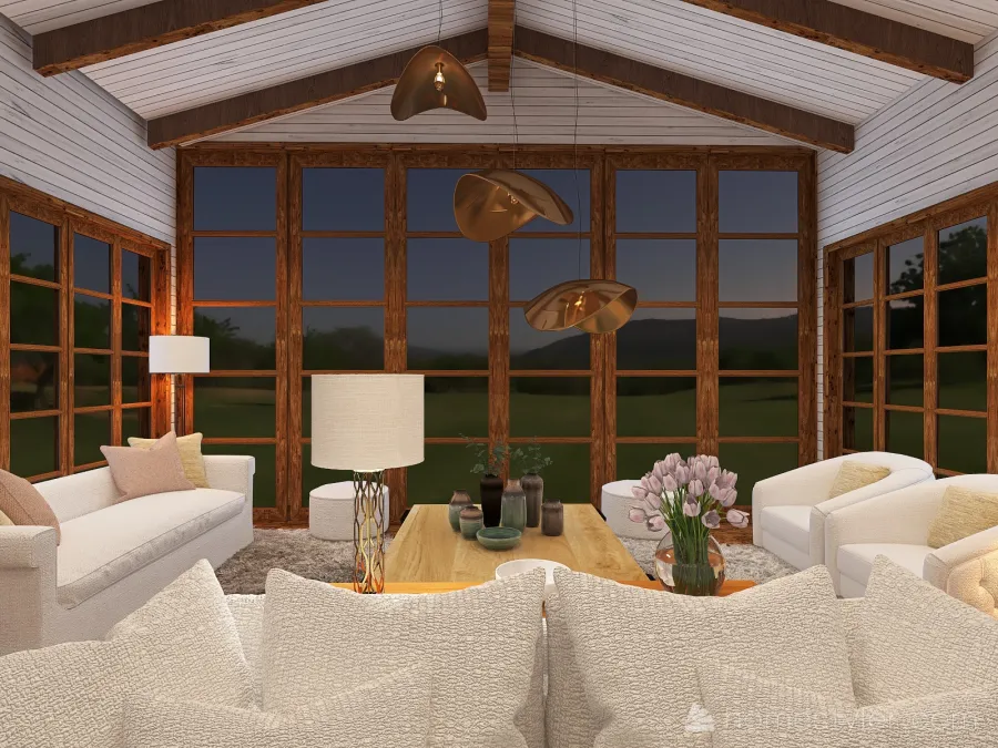 #AmericanRoomContest-Vermont Cabin 3d design renderings