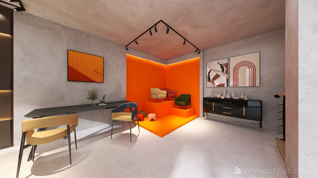 #StoreContest_Colourful furniture store 3d design renderings