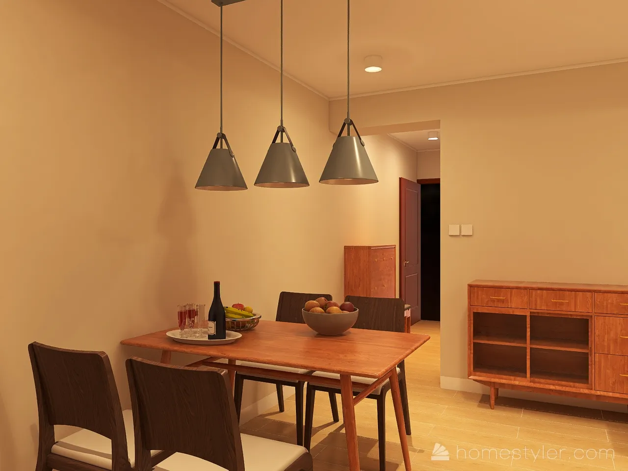 LivingDiningRoom 3d design renderings