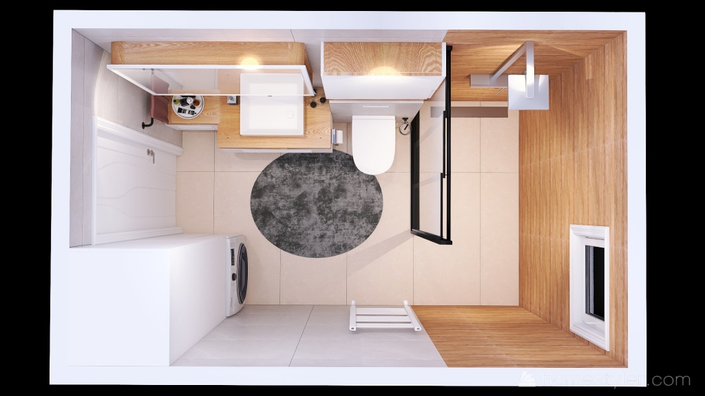 Škratulja kupaonica NOVO 3d design renderings