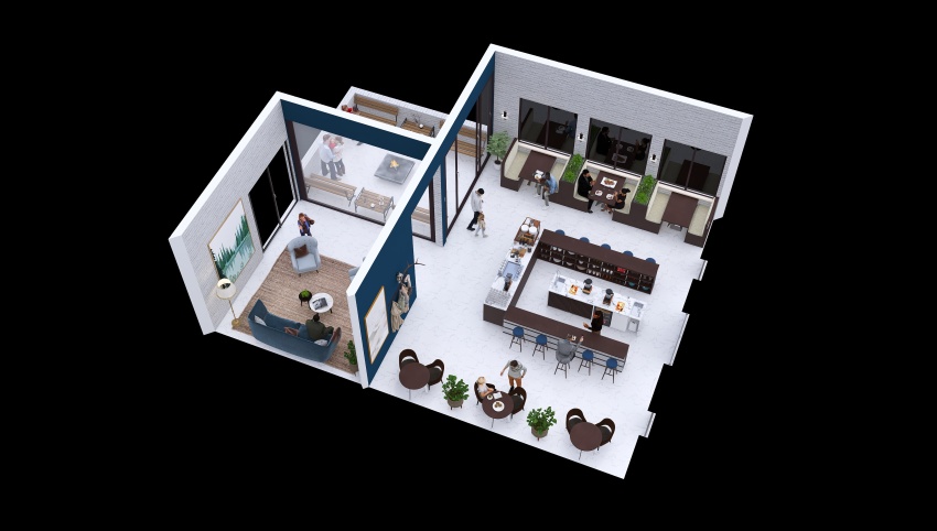 #AmericanRoomContest_An american coffee 3d design picture 122.73