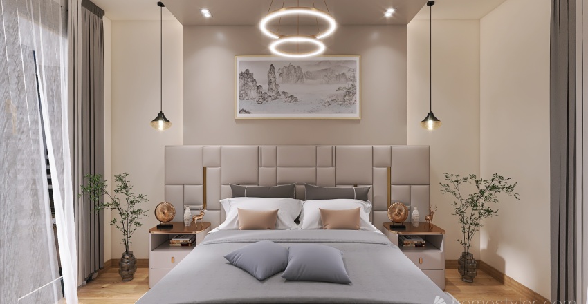 Sodic- Modified Master bedroom 3d design renderings