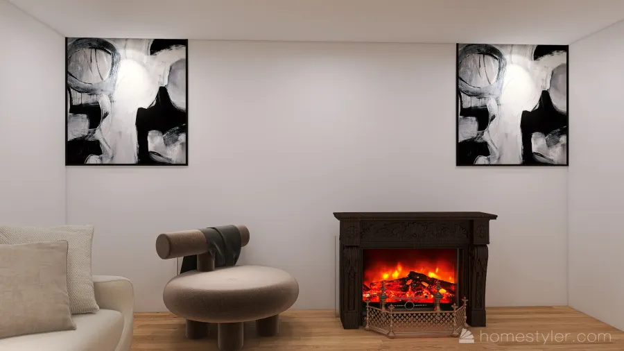 Living Room (Modern) 3d design renderings