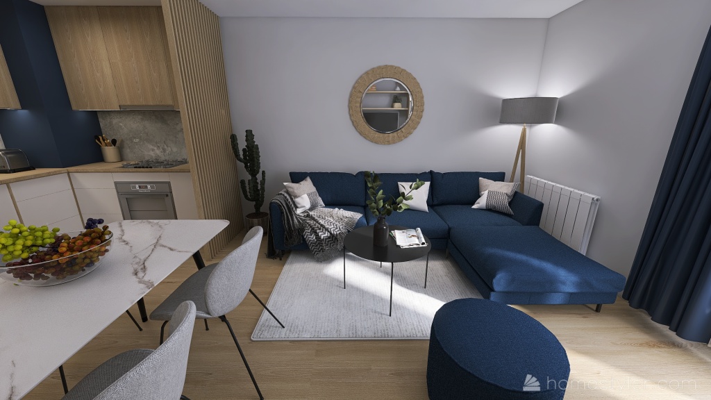 Małe mieszkanko po zmianie 3d design renderings