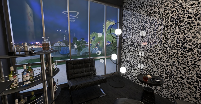 #StoreContest_Mid-Century Modern Furniture Store 3d design renderings