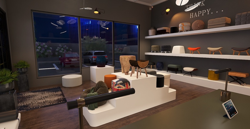 #StoreContest stool store 3d design renderings