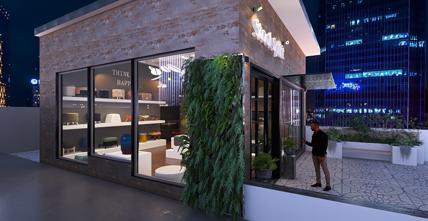 #StoreContest stool store 3d design renderings