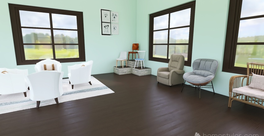 #StoreContest- Mere's Chairs furniture store 3d design renderings