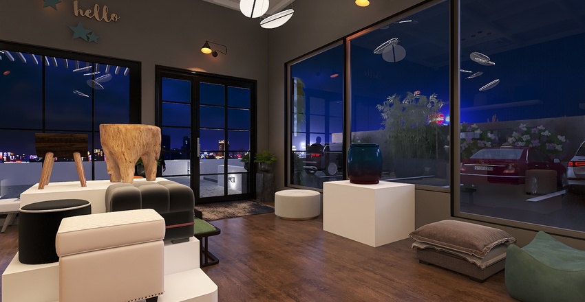 #StoreContest stool store 3d design renderings
