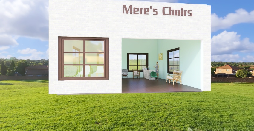 #StoreContest- Mere's Chairs furniture store 3d design renderings