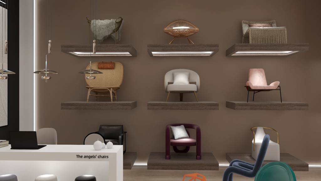 #StoreContest_THE ANGELS' CHAIRS 3d design renderings