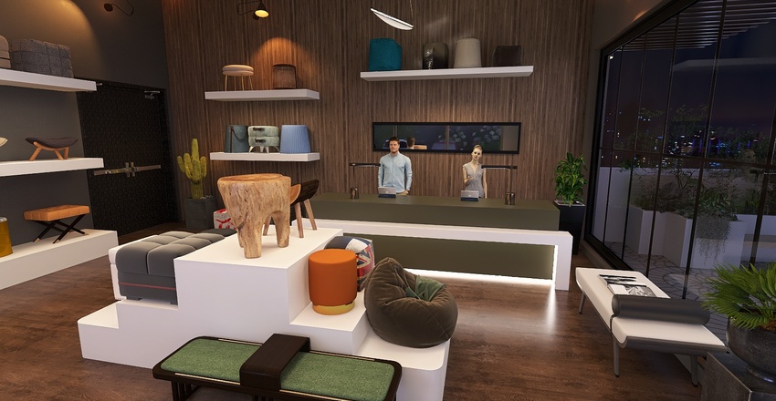 #StoreContest stool store 3d design renderings