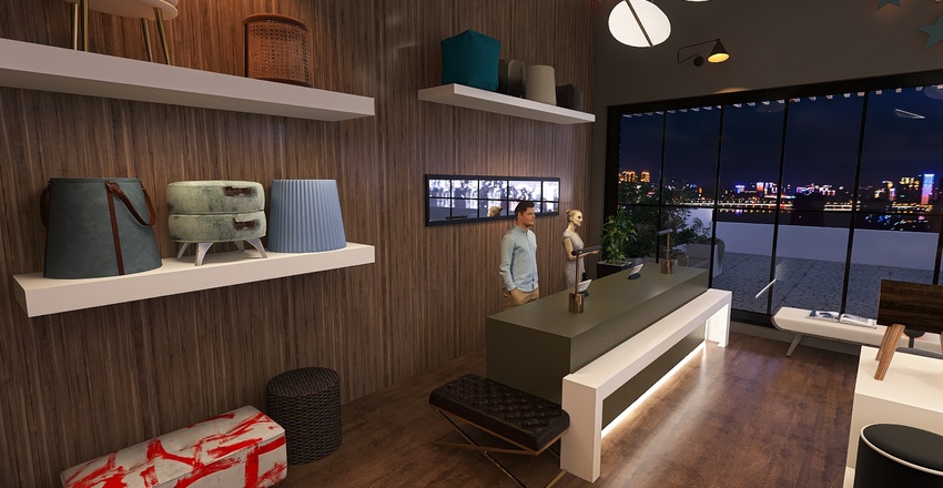 #StoreContest stool store 3d design renderings