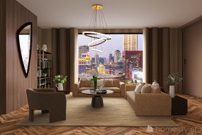 Gold cozy suite Design Rendering