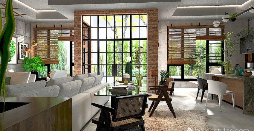 Green living in the concrete jungle 3d design renderings