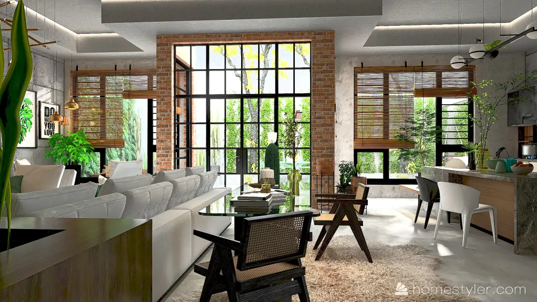 Green living in the concrete jungle 3d design renderings