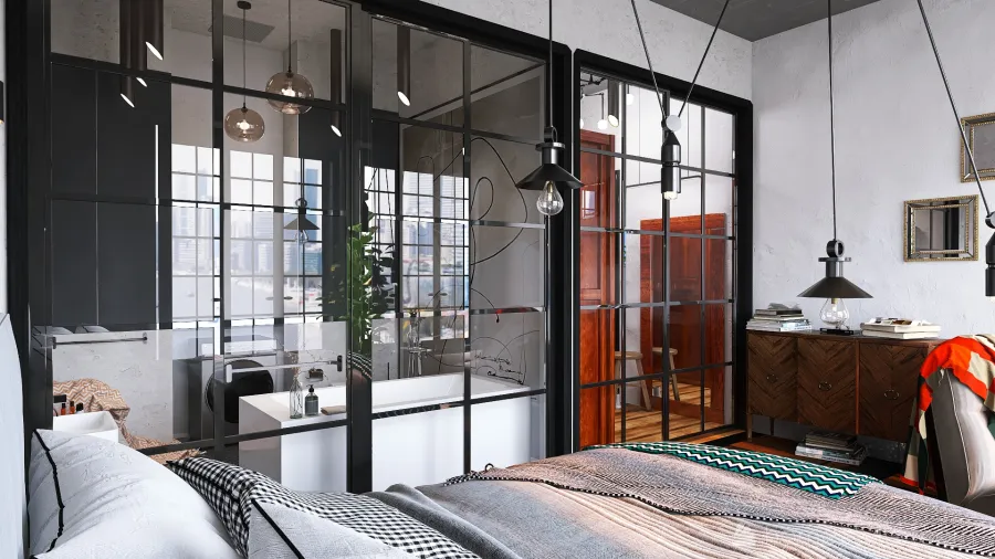 loft apartments 3d design renderings