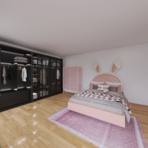 Living Room and Bedroom 3d design renderings