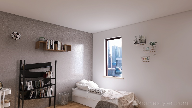 Cozy School Dorm 3d design renderings