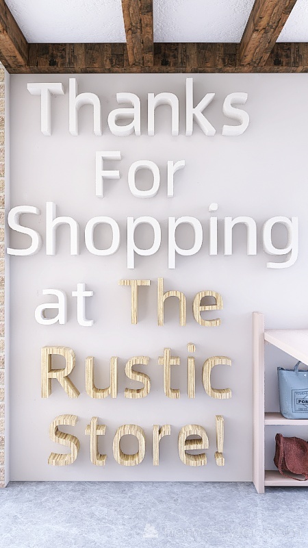 #StoreContest ~ The Rustic Store 3d design renderings