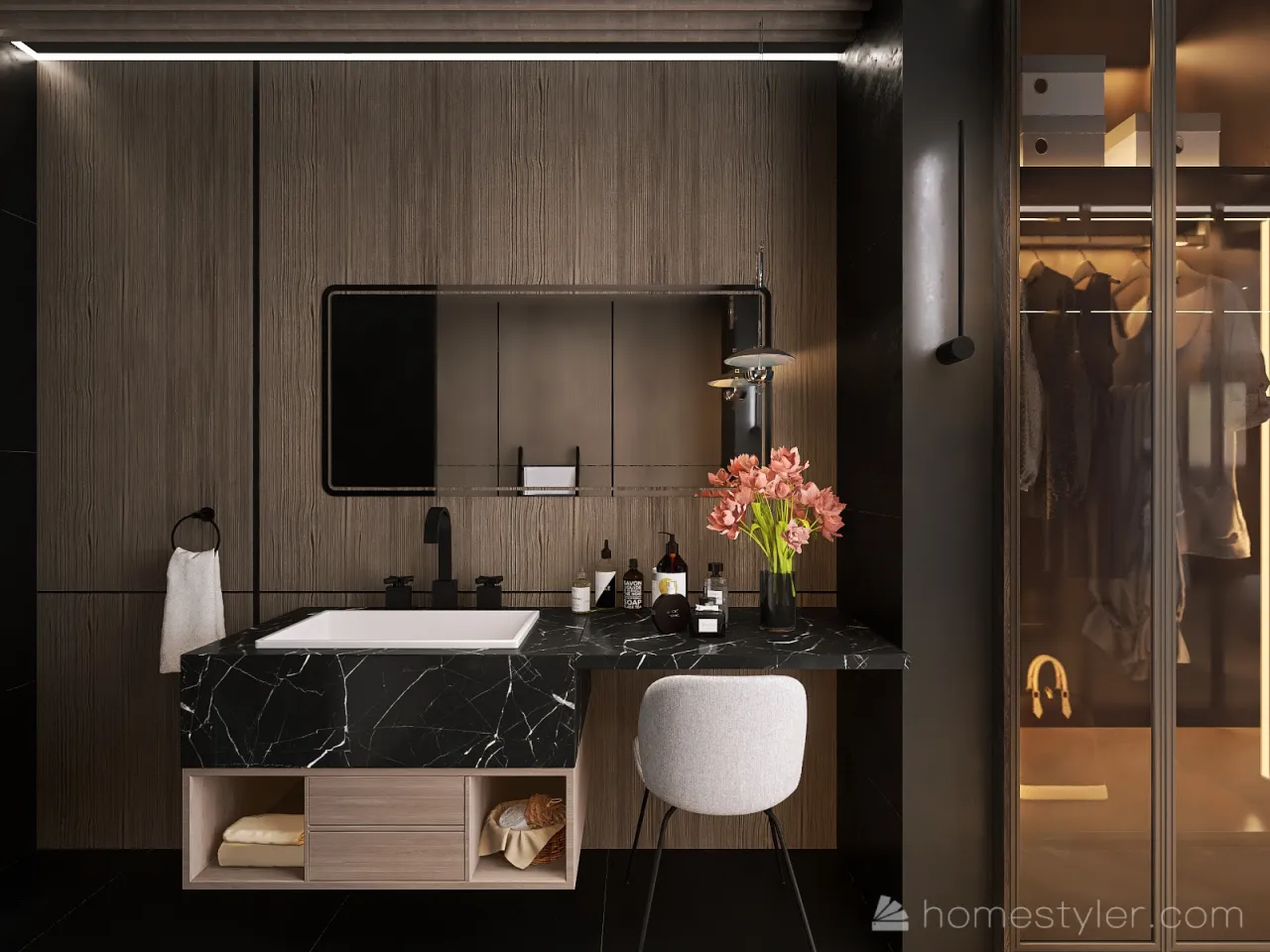 MasterBathroom 3d design renderings