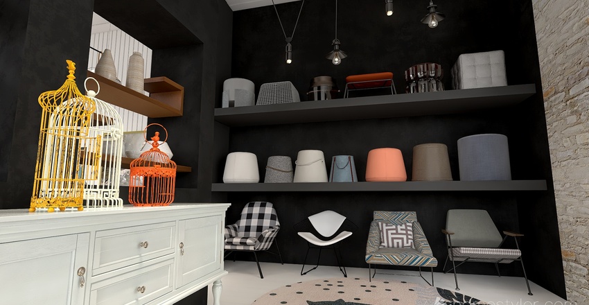 Living and Dining Room 3d design renderings