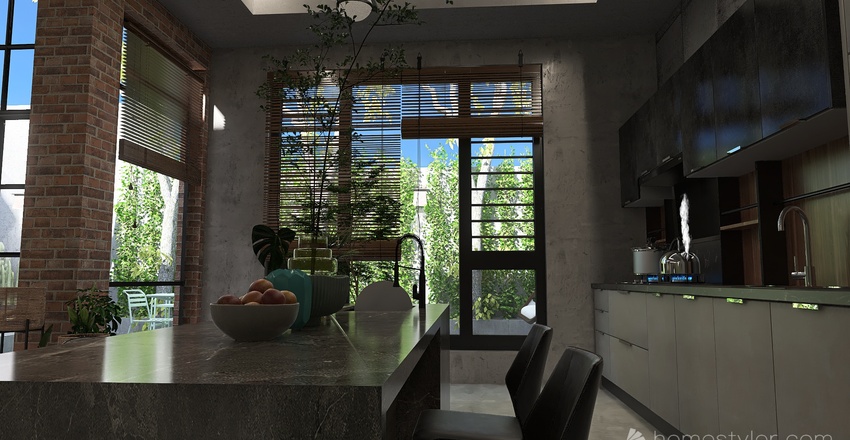 Living and Dining Room 3d design renderings