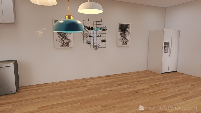 Kitchen/Dinning Room 3d design renderings