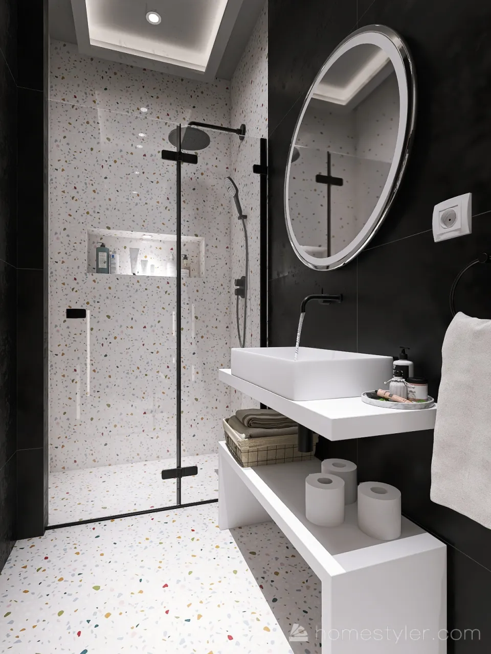 Bathroom 3d design renderings