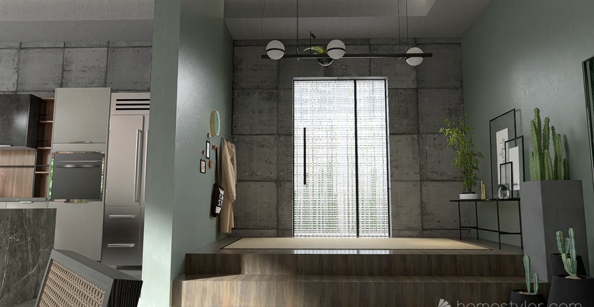 Living and Dining Room 3d design renderings