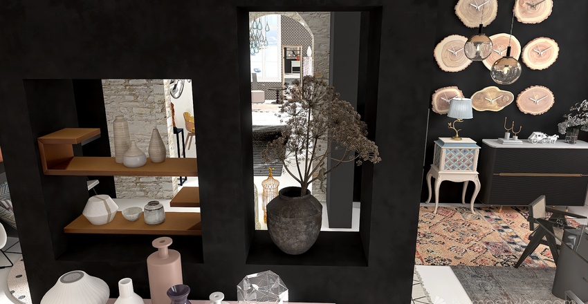 Living and Dining Room 3d design renderings