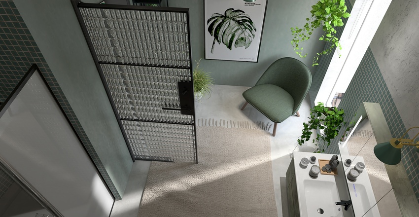Second Bathroom 3d design renderings