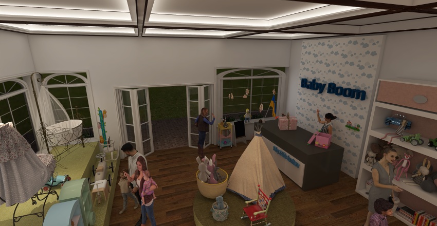 #StoreContest_Baby-Boom 3d design renderings