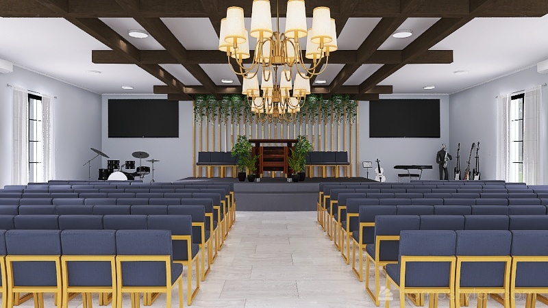 Buenavista AFT Church Floorplan 3d design renderings