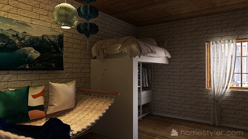 Aesthetic  Dorm 3d design renderings