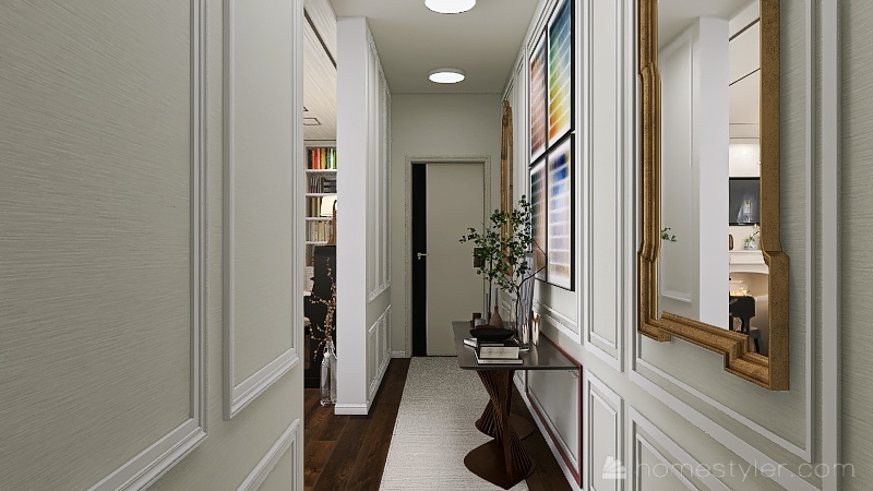 classy one bedroom apartment 3d design renderings