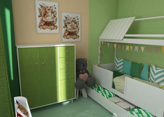 Комната детская для девочки Design Rendering