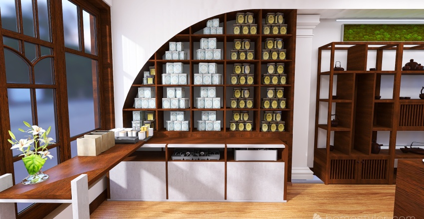 Tea House 3d design renderings