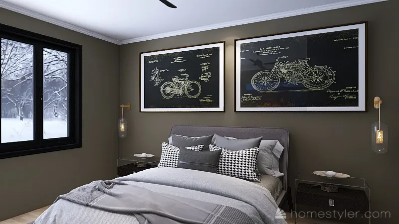 Bedroom 3d design renderings