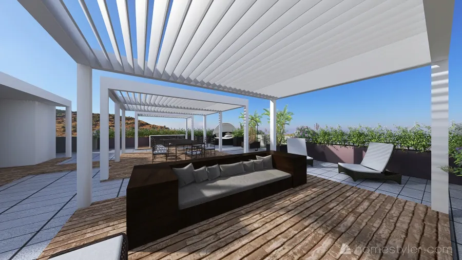 Terrazzo Portici 3d design renderings