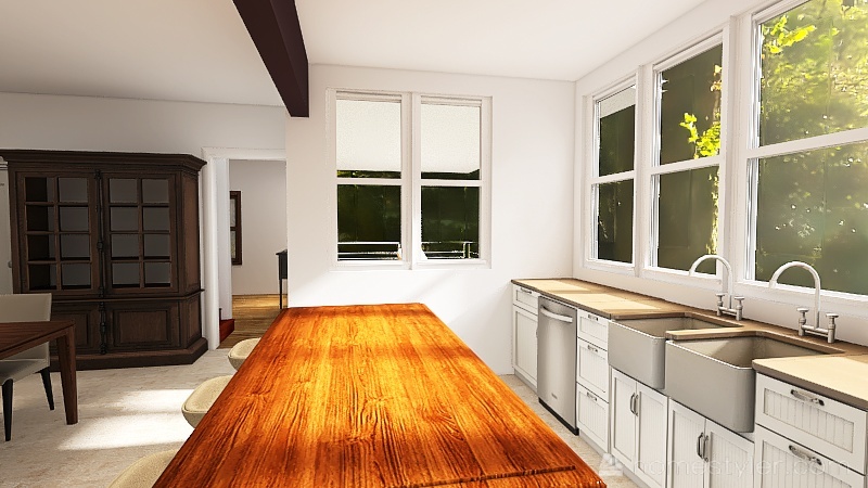 Far S kitchen w pantry cabinet 3d design renderings