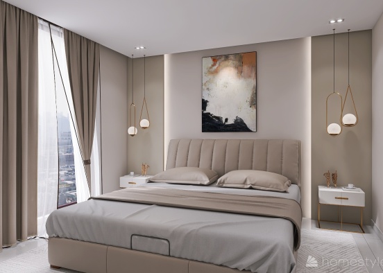 hay elmolqa -master bedroom Design Rendering