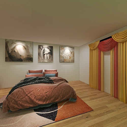 3 Rooms in 1 contest 3d design renderings