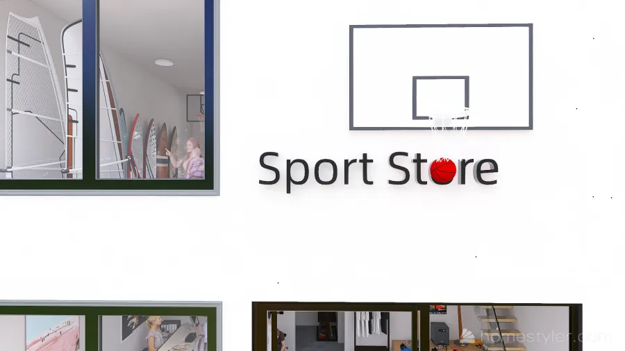 #StoreContest_Sport 3d design renderings