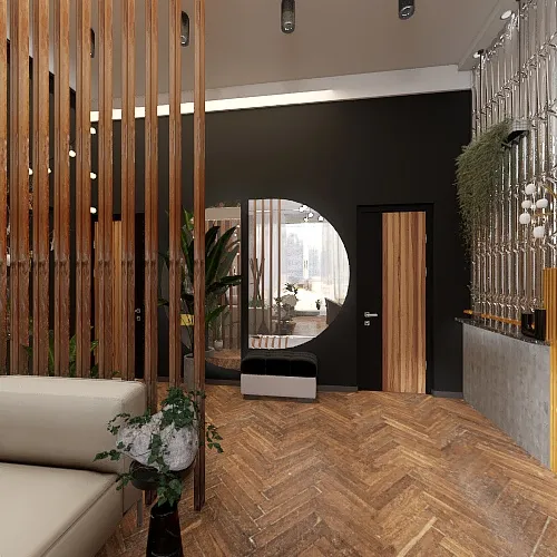 #3-bedroom apartment-style_Wood-Loft-Deko 3d design renderings